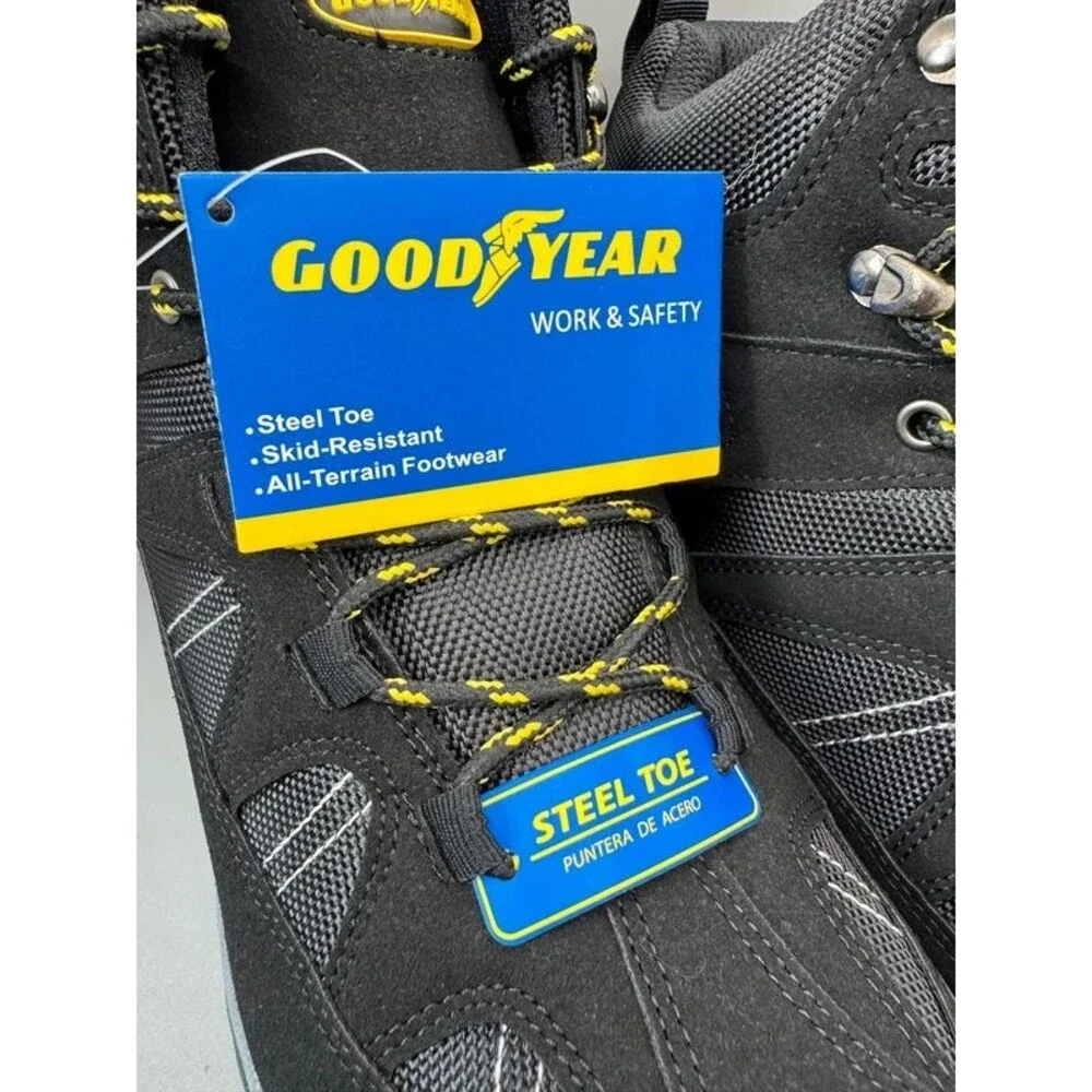Goodyear Teton Steel Toe Work Boots Men’s 10.5 Waterproof Hiker NIB EH Safety